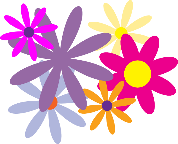 Flores Clipart - - Flores Clipart (600x485)