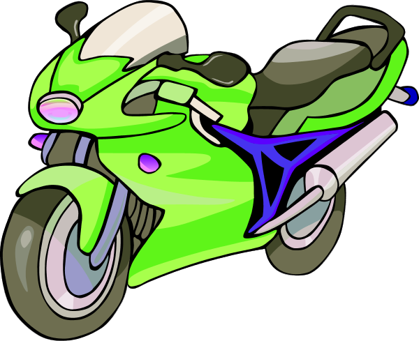 Motorcycle Clipart Vector Clip Art - Motorcycle Clip Art (600x489)