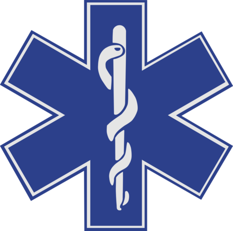 Doctors, Nurse, And Emt Image - Vector Ems Star Of Life (470x467)