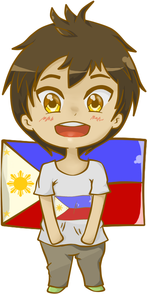 Flag Of The Philippines Chibi Clip Art - Secondary School (540x1066)