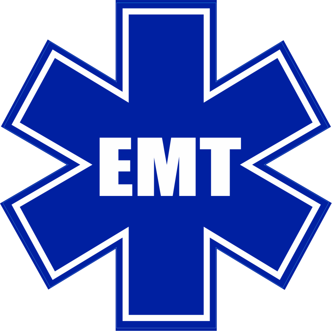 Star Of Life Emt Sticker - Red Star Of Life (1060x1059)