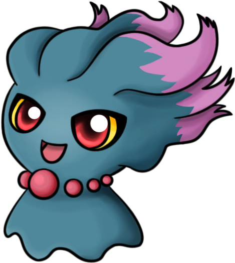 Misdreavus By Chibitigre - Cartoon (721x667)