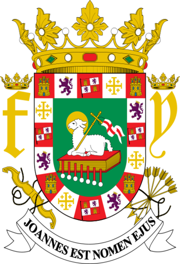 Puerto Rico Clipart Mass Media - Puerto Rico Coat Of Arms (372x545)