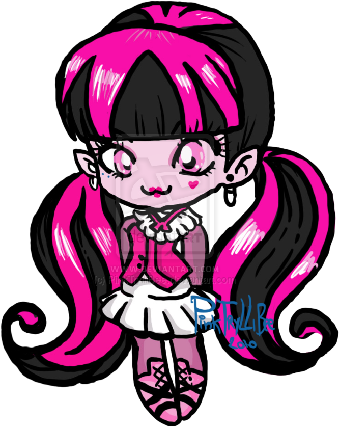 Monster High Draculaura Chibi Clipart - Monster High Draculaura (800x889)