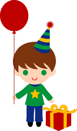 Cute Birthday Boy Clip Art Happy Birthday Tea Party - Happy Birthday Boy Clipart (324x550)