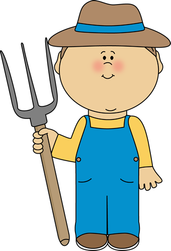 Cute Farmer Clipart - Farmer Clipart (340x500)