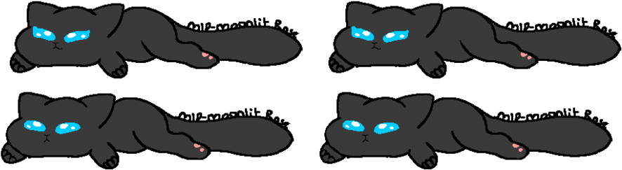 Chibi Kitten Base/line Art By Mlp Moonlit Rose - Art (1024x342)