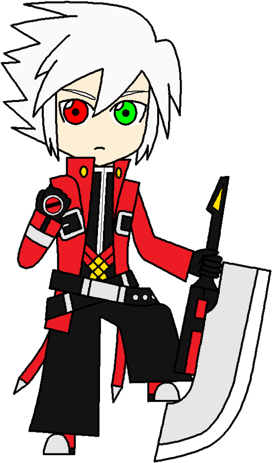 Chibi Ragna The Bloodedge By Blakjakxxi - Cartoon (600x968)