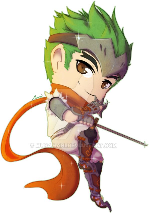 Genji Chibi By Muramani - Genji Chibi Png (600x865)