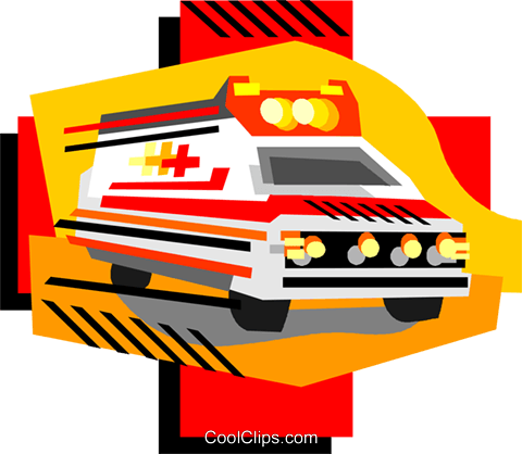 Ambulance, Emergency Vehicles Royalty Free Vector Clip - Royalty-free (480x418)