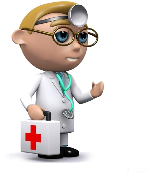 Cartoon Physician Tooth - 医生 动画 (600x600)