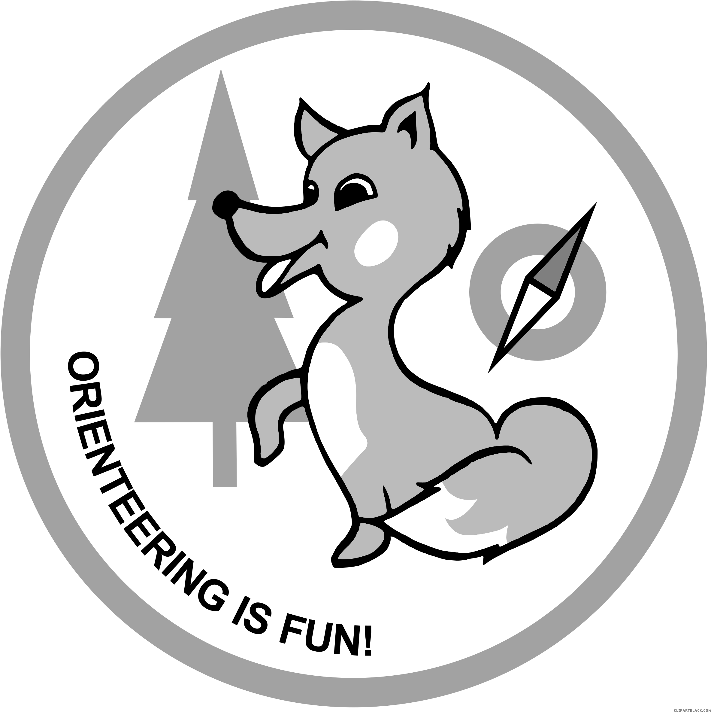 Fox Animal Free Black White Clipart Images Clipartblack - Animals Clip Art Transparent (2400x2400)