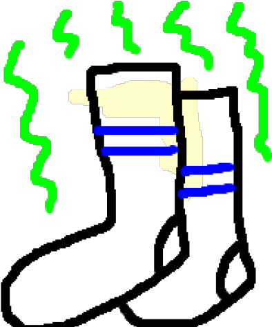 Socks Clipart Smelly Sock - Socks Clipart Smelly Sock (640x480)