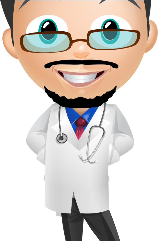 Dr Larry Caricature - Doctor Clip Art Png (800x829)