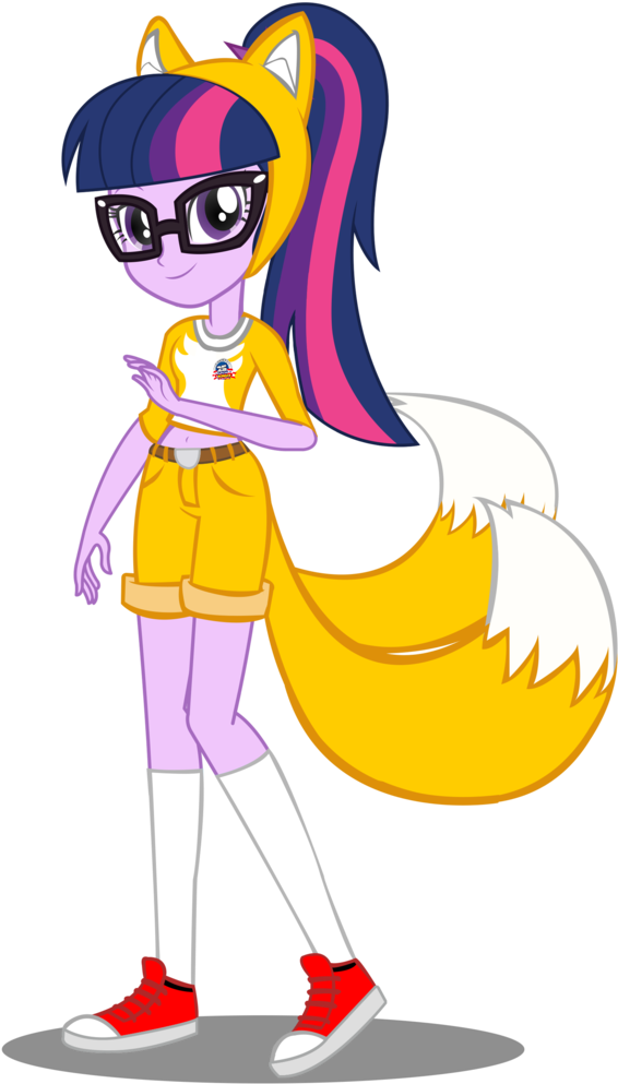 Trungtranhaitrung, Clothes, Converse, Cosplay, Costume, - Tails Prower Twilight Sparkle Vs Tails (610x1024)
