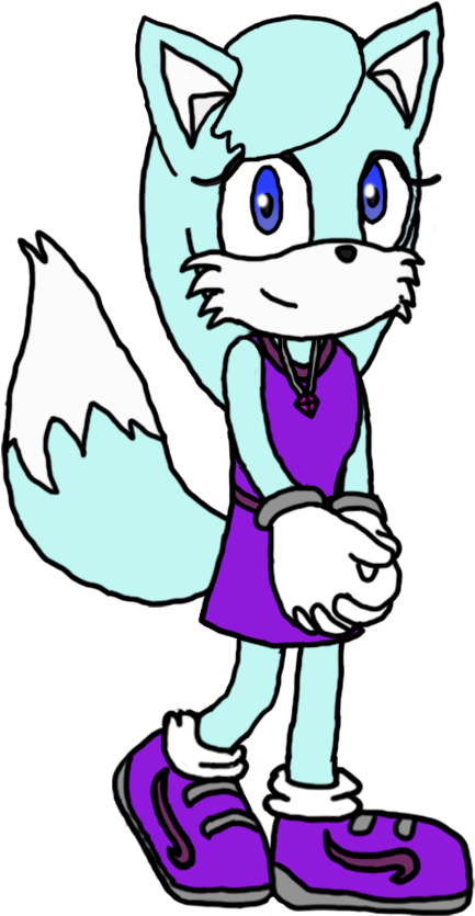 Alkira The Arctic Fox - Cartoon (500x900)