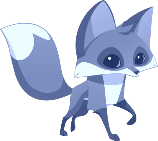 Starship's Fox - Animal Jam Arctic Fox (536x479)
