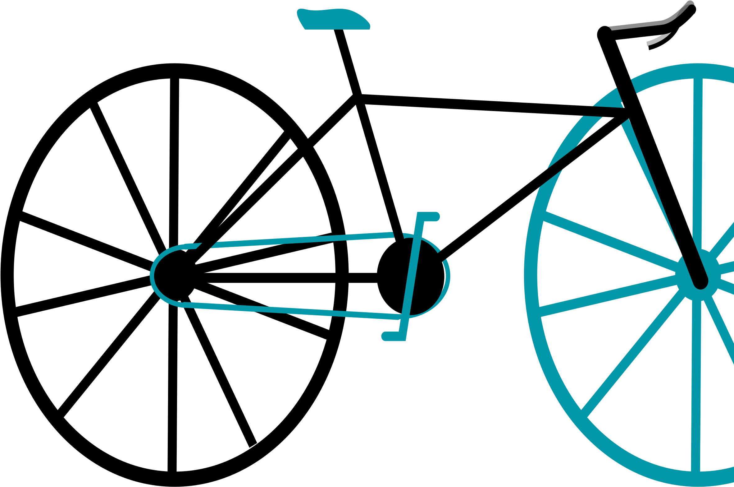 Clipart - Fixed-gear Bicycle (2400x3394)