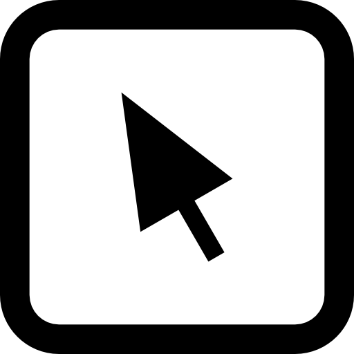 Cursor Arrow In A Rounded Square Interface Symbol Free - Number 7 Icon Png (512x512)