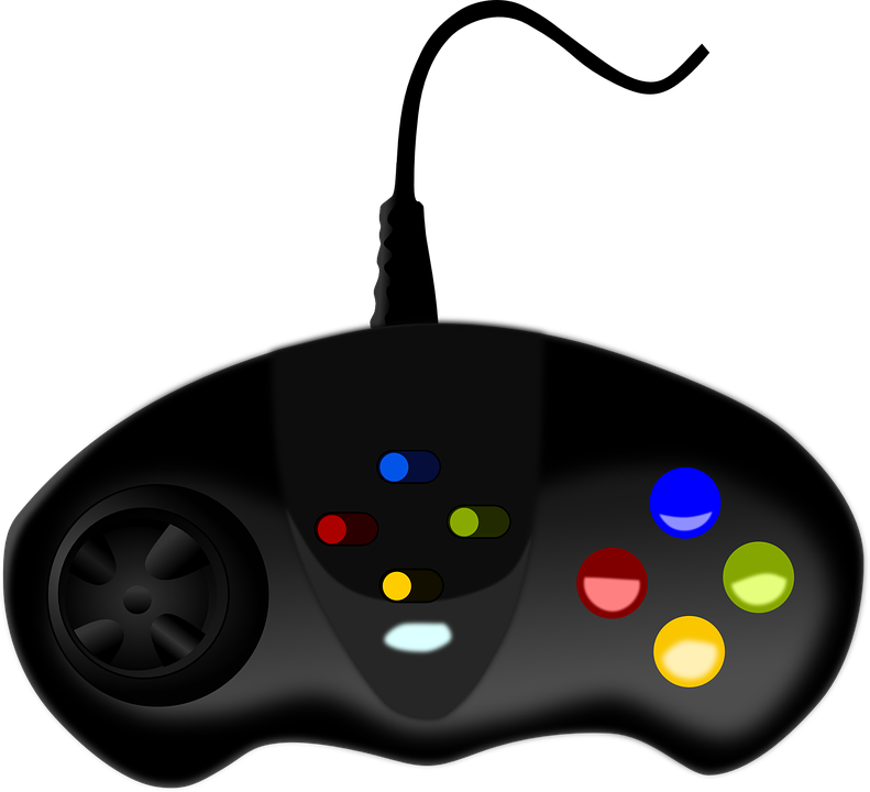 Joystick Clipart - Video Game Controller Png (823x750)