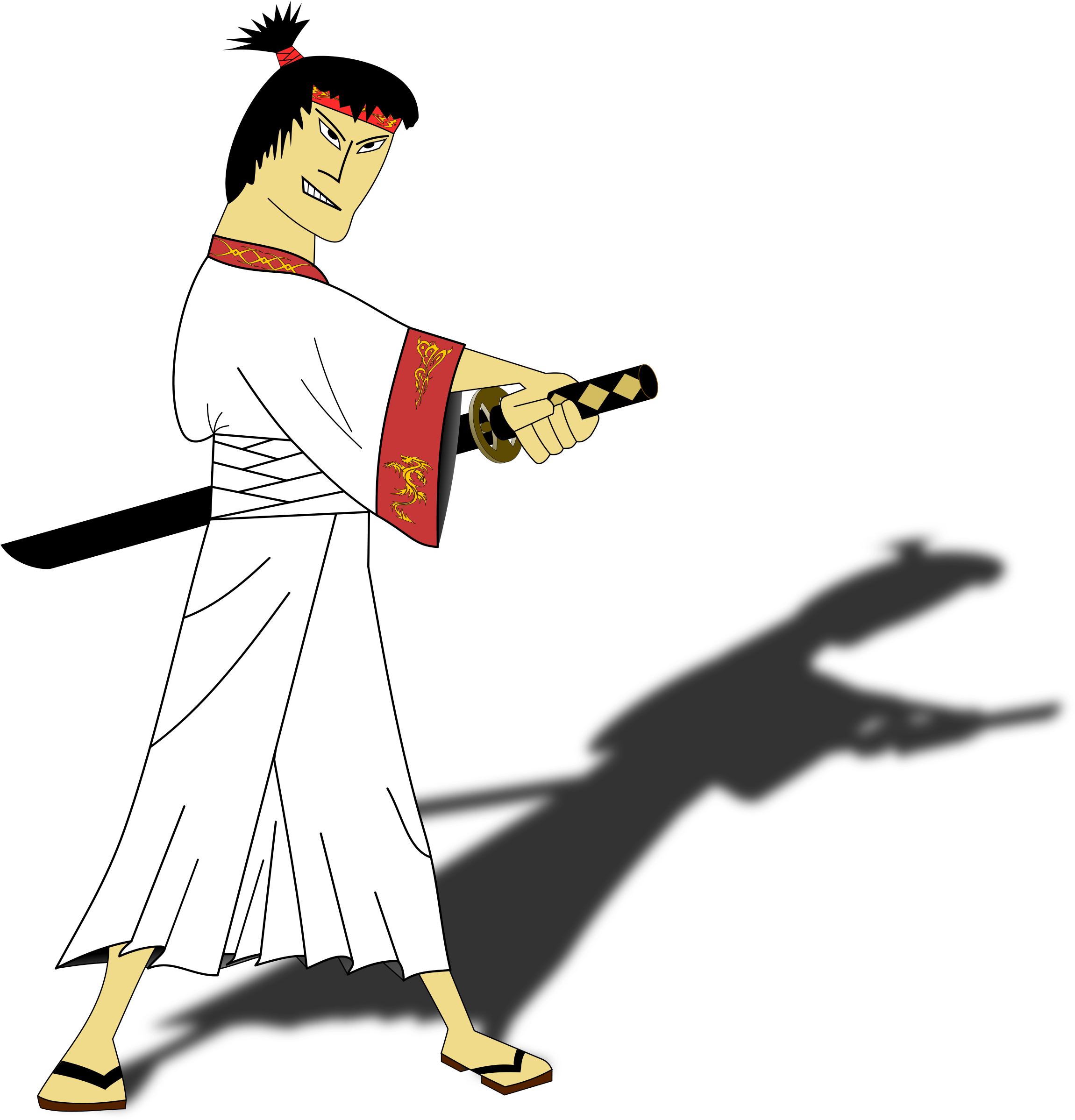 Big Image - Clip Art Samurai (2329x2400)