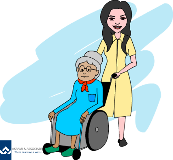Qualify For Live-in Caregiver Work Permit - Work Of A Caregiver Cartoon (600x555)