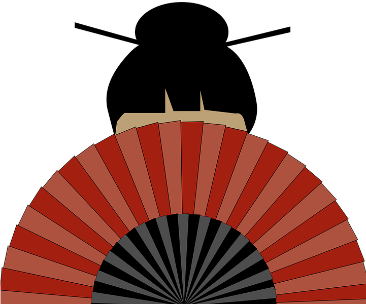 Domain Clipart Geisha Girl - Notebook Designs: Geisha Journal/diary, Blank Paper, (720x720)