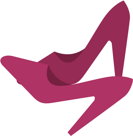 High Heel Shoes Vector Illustration - Vector Graphics (550x550)
