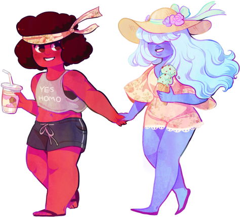 Steppin On The Beach, Dloododoo, Steppin On The Beech - Steven Universe (500x436)