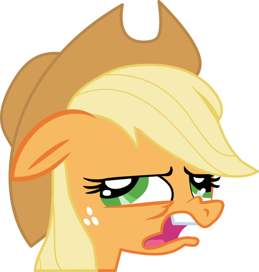 /mlp/ - Mlp Applejack Funny Face (873x915)