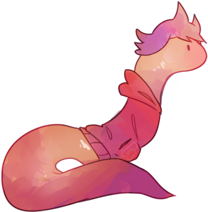 A Wild Tworm Requested By @giantrob0t / @norsski - Cartoon (500x469)