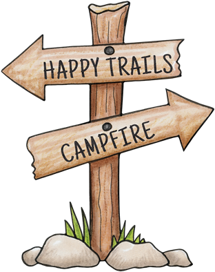 Pin Camping Signs Clip Art - Summer Camp Signs Clipart (316x400)