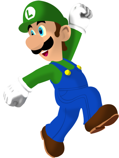 Cartoon Luigi By Woopwoopwoop11 - Super Mario Run Luigi (400x531)