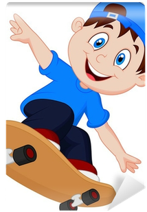 Skateboarding Cartoon (400x400)