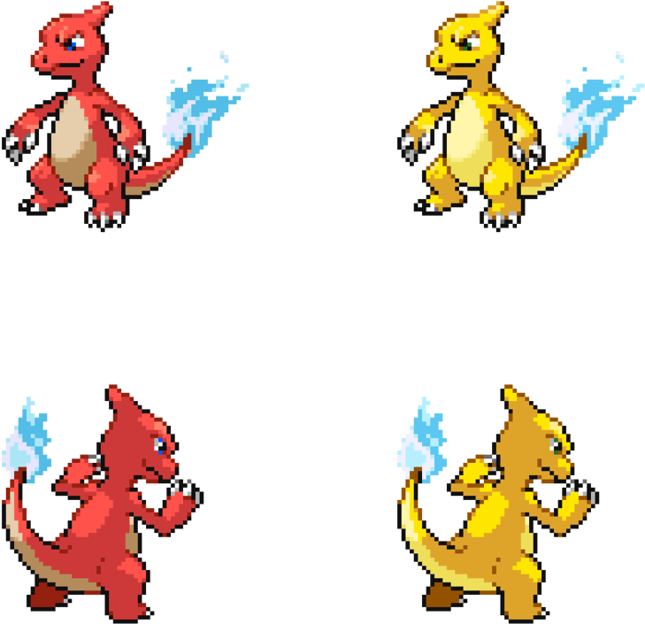 Charmeleon Excited By Xroser - Charmeleon Sprite (894x894)