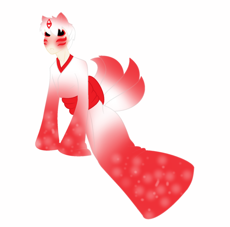 Kitsune By Saraghouls - Illustration (900x888)