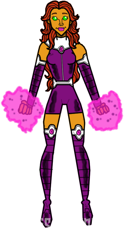 Teen Titans Redesign By Parisnjones - Starfire (600x900)