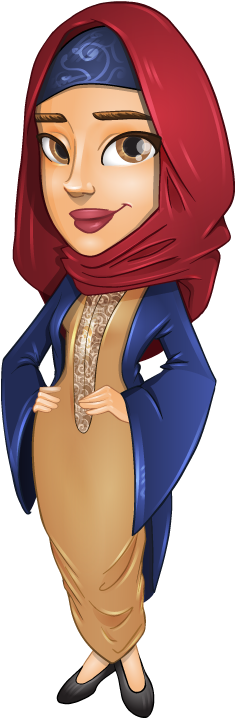Arabic Girl Character (363x767)