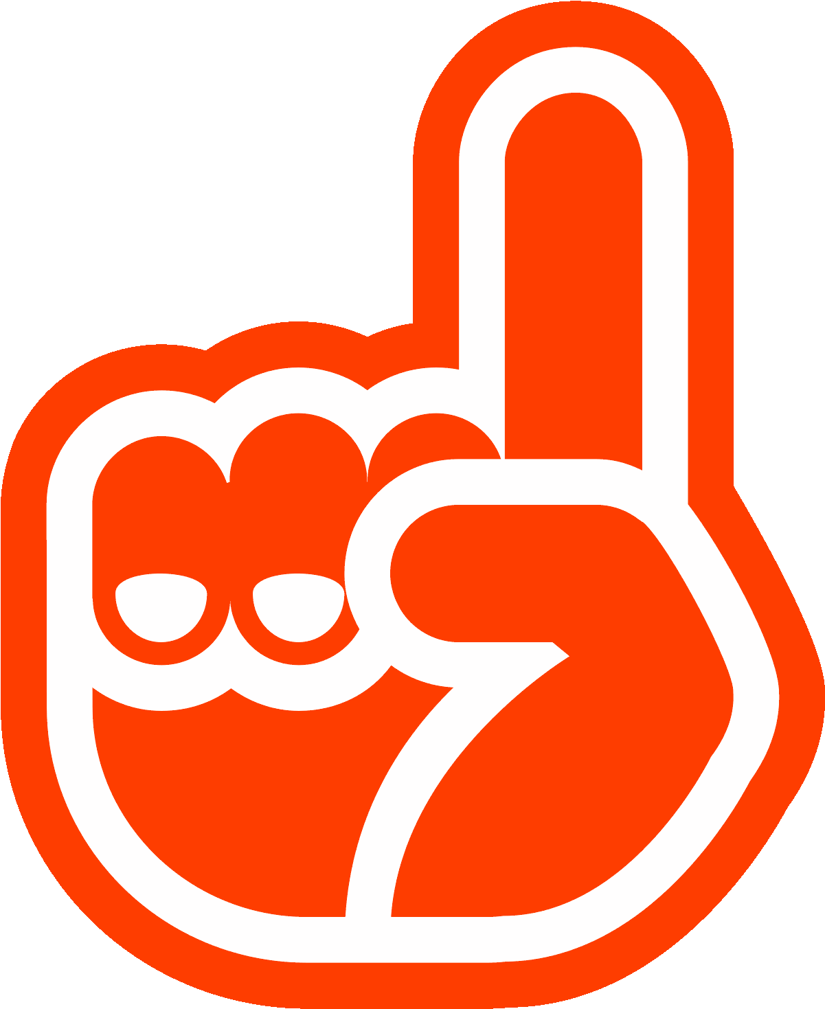 Foam Fingers Icon - Index Finger (1600x1600)