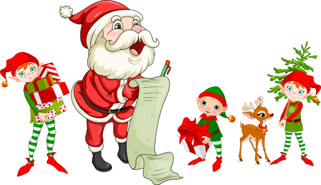 Simple Elf Clip Art Merry Christmas & Happy New Year - Christmas Elf (639x369)
