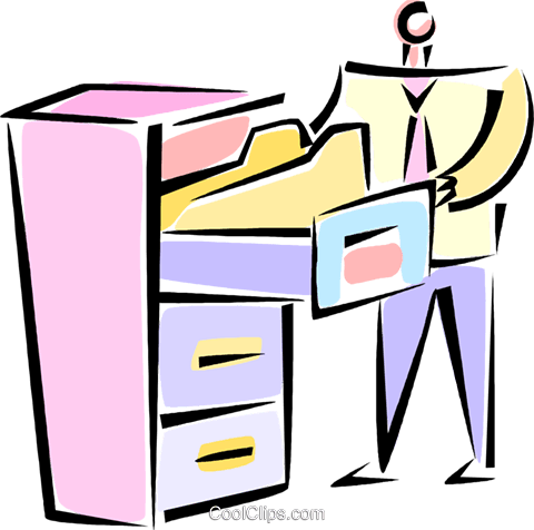 Businessman Opening A Filing Cabinet Royalty Free Vector - Businessman Opening A Filing Cabinet Royalty Free Vector (480x476)