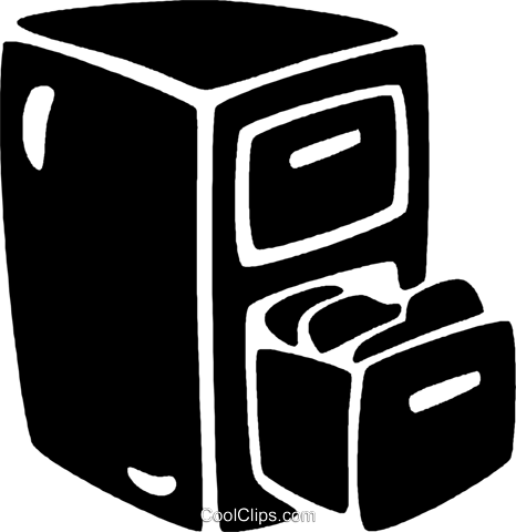 Filing Cabinet Royalty Free Vector Clip Art Illustration - Filing Cabinet Royalty Free Vector Clip Art Illustration (466x480)