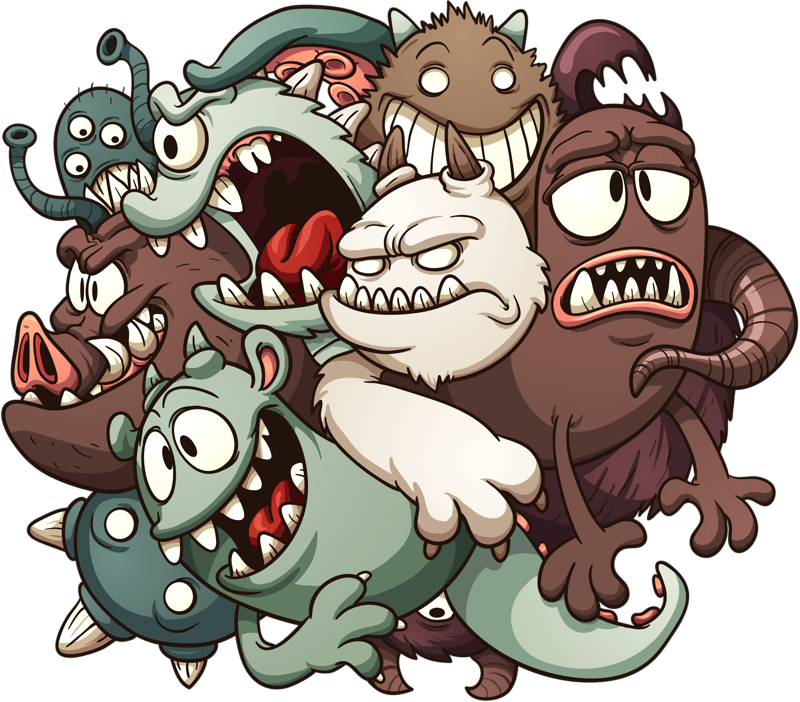 Mounstrous De Los Simpson Png (800x702)