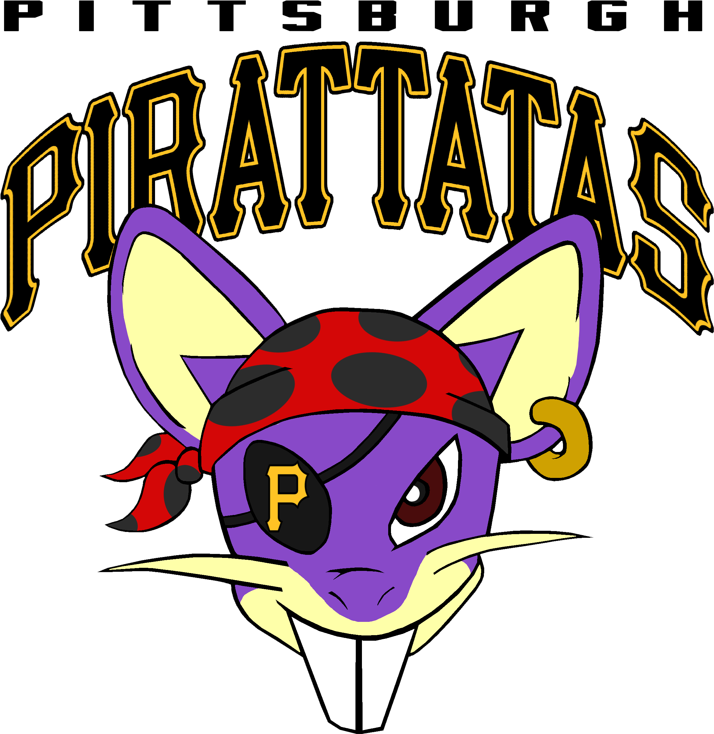 Pittsburgh Pirattatas - Cartoon (2500x2530)