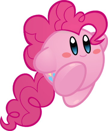 Pinkie Pie Kirby By Jrk08004 - Derpy Kirby (360x436)