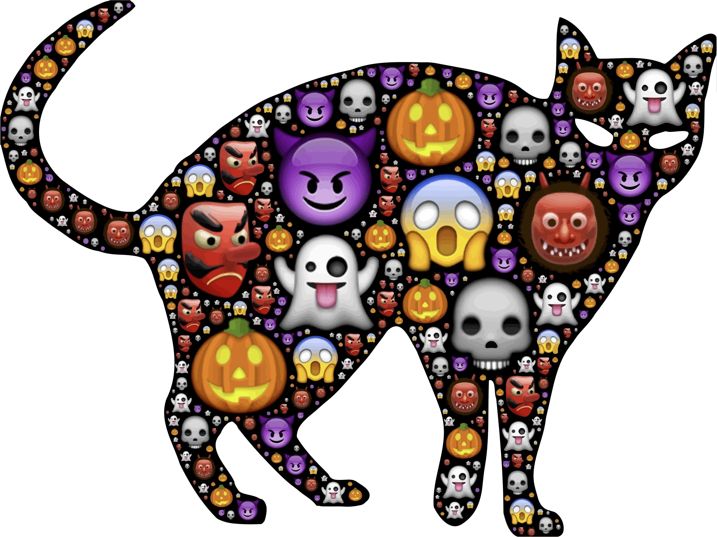 Halloween Cat Clipart - Halloween Cat (2348x1758)