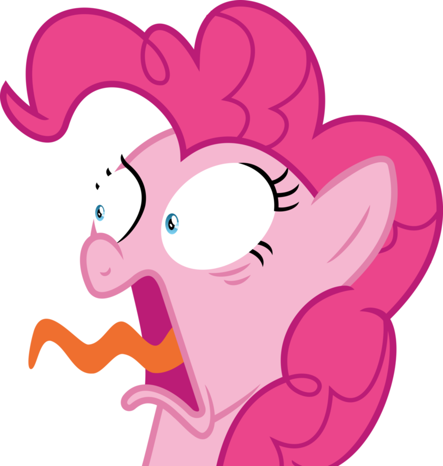 Terrified Pinkie Pie By Gebros - Pinkie Pie Vector Shocked (872x916)