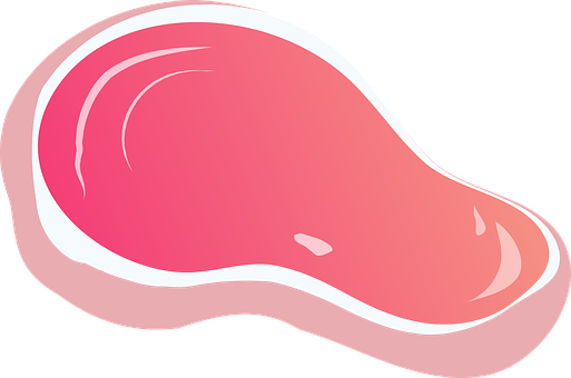 Steak, Isolated, Icon, Meat, Beef - Meat Clip Art Transparent (513x340)