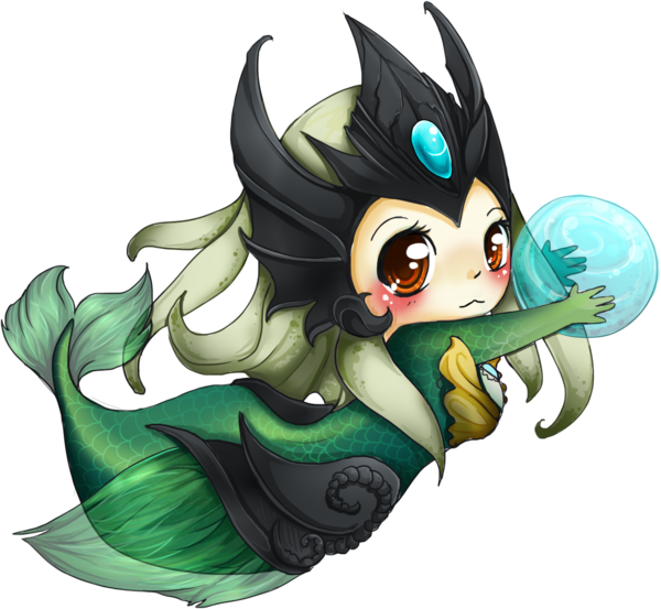 League Of Legends By *linkitty On Deviantart - Nami Lol Chibi (600x553)