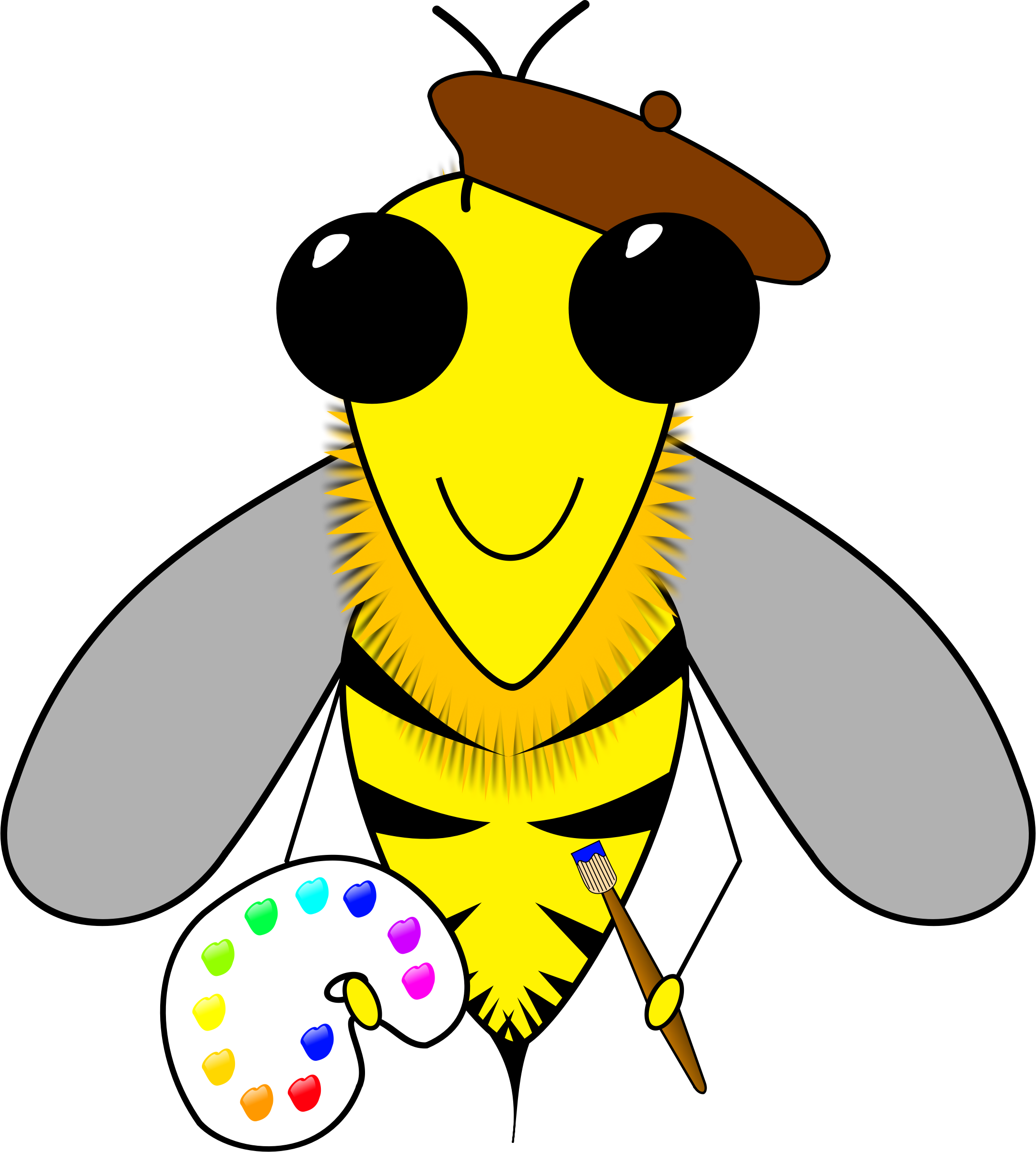 Microsoft Clipart Bee - Bee Art Clipart (2160x2400)